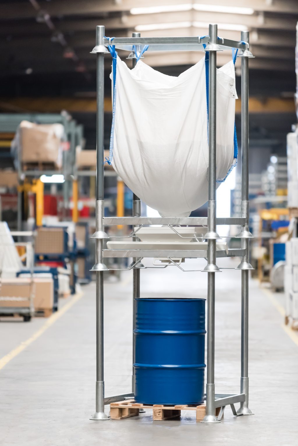 Manutention du vrac Big Bag, Manubag, stations vidange/remplissage