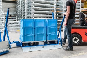 Train logistique composé de différentes solutions d’approvisionnement